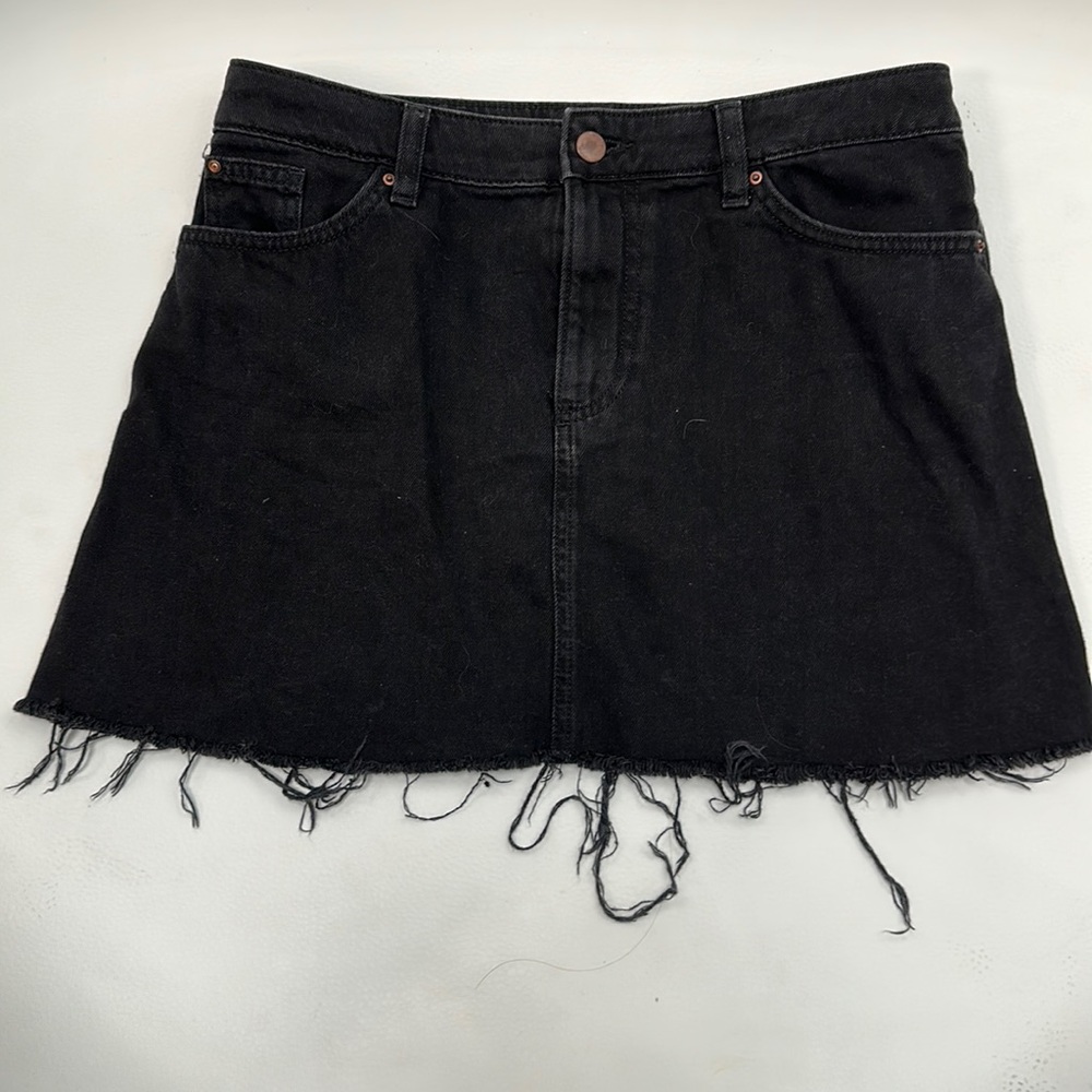 Divided by H & M black denim skirt size 8